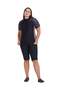 Ladies Ladies Rashguard Short Sleeve - Nero Silver Tropical - 4