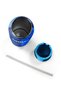 Colorful Striped Patterned Steel Thermos with Straw and Direct Drinking Feature 800 ml 38555 - 8