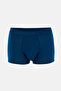 Dark Blue Patterned Micro Modal Boxer