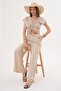 Women's Drawstring Detailed Blouse and Pants Set - 260011