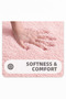 Plush Non-Slip Washable Bath Mat Toilet Set 3-Piece 50x80/50x60/40x45 (toilet lid) - 3