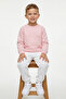 Unisex Kids Sweatshirt |   Crew Neck with Fleece Inside |   4-6 Years Old Light Pink - 3
