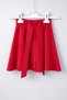 Girl's Red Button Detailed Waist-Tie Bow Flared Skirt April 23 October 29 Show Skirt - 2