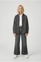 Girl's Anthracite Denim Shirt and Spanish-Cut Trousers Set