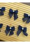 Linen Ribbon Bow with Pearls 25 Pieces - 4