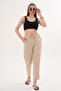 Women's Carrot Leg Linen Trousers - 260162 - 2