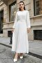 Pleated Aerobin Dress White SS2339