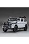 1:32 Mercedes G63 Brabus Metal Diecast Model Car - Pull and Drop Toy Jeep with Sound and Light, White - 7