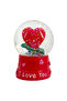 Love Water Globe 4.5x4.5x6.5cm – Romantic Snow Globe with Heart & Glitter for Valentine’s Keepsake - 2