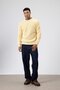 Crew Neck Oversize Knitwear Sweater Yellow