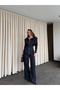 Navy Design Denim Set - 8002 - 3