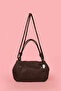 Women's Bitter Brown Textured Drawstring Premium Hand and Shoulder Bag - 4