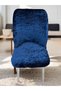 Velvet Large Oval Chair Cover |   Lycra, Washable, Stretchable and Elastic Chair Cover - 5