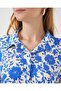 Women's Short Sleeve Patterned Dress 2560 - Cobalt Blue - 4