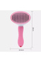Pet Brush with Self-Cleaning Button for Animals - 2