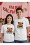 Cute Bear Printed Unisex T-Shirt - Valentine's Day Gift - Valentine's Combo - Unisex T-Shirt