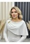 New Product Ottoman Fabric Women's Blouse with Ruffles and Accessory Details - 2