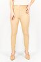 Women Skinny Fit Plain Pants, Tan