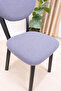 A Quality Elma Chair Cover Bohemian Chair Cover Sand Pattern Stretch Fabric Elastic 2 Pieces - 3