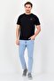 Men Crew Neck Short Sleeve Brand Logo T-Shirts, Black - 4