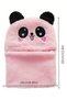 Girl's Earflap Beanie Neck Collar Animal Cute Rabbit Pattern Fleece Winter Hat & Scarf, 3-9 Years - 7