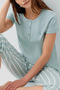 9151 Women's Short Sleeve Capri Set - 3