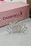 Lotus Flower Design Princess Queen Birthday Crown - Wedding Marriage Girls Kids Baby Hair Bun Clip