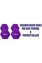2Pcs Dumbbells Deluxe Vinyl Coated Hand Weights All-Purpose Color Coded Dumbbell - 3