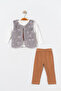 Plush Bolero Baby Girl Seasonal 3-Piece Set
