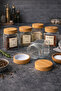 Set of 6 Glass Spice Jars with Bamboo Lids – Leak-Proof Inner Lid, 300 Ml, Stylish & Minimalist Design - 4