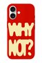 iPhone 17 Why Not? Patterned Suede Inside Launch Phone Case