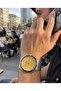 Chronograph Men's Wristwatch |   45mm Steel Case, Steel Band, Yellow Dial - 7