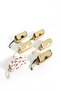 Women's Straw Chain Strap Crossbody Shoulder Bag Cream - 3