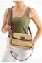 Women's Straw Chain Strap Crossbody Shoulder Bag Brown