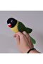 Amigurumi Bird Toy Budgie Black Green - 2
