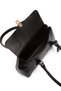 Women's Black Handbag with Charm Detail and Lock Closure (Shoulder and Arm Bag) - 6
