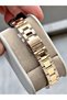 Gold Color Roman Numeral Steel Original Women's Wristwatch + Bracelet as a Gift - 7