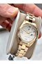 Gold Color Roman Numeral Steel Original Women's Wristwatch + Bracelet as a Gift - 3
