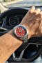 Red Dial Men's Wristwatch |   46mm Steel Case, Steel Band, with Calendar - 2