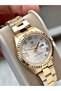 Gold Color Roman Numeral Steel Original Women's Wristwatch + Bracelet as a Gift