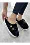 Stylish Button Detailed Plush Women's House Slippers |   Soft Plush Slippers, Silent Sole, Comfortable Model - 3