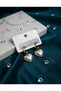 Gold Color Steel Heart Pearl Detailed Earrings - 2