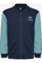 Zippered Hooded Sweatshirt