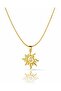 Eos Spiral Sun Steel Necklace