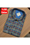 Cotton Long Sleeve Shirt with Hidden Button Collar (Regular Fit)