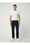 Lıoren Straight Leg Mid Waist Mid Indigo Jean Pants
