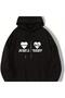 Unisex Black Oversize 3 Thread Raster Sweatshirt - Premium Quality High Resolution Printed