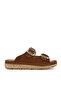 , Women's Genuine Leather Slippers 1611008Zm200 Tan