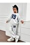 Girls/Adults Crewneck Sweatshirt and Stitched Loose-Leg Tracksuit Set - 2