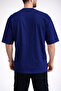 Men's Rising Sun and Sea Wave Navy Blue T-Shirt - 4